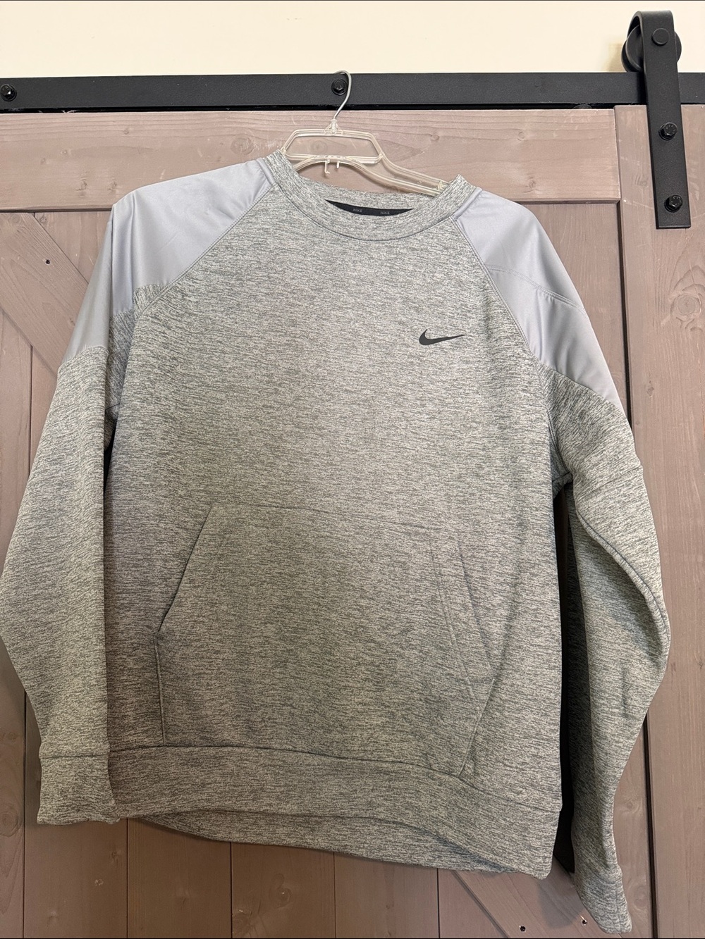 Nike Light Gray Crewneck Training Sweatshirt